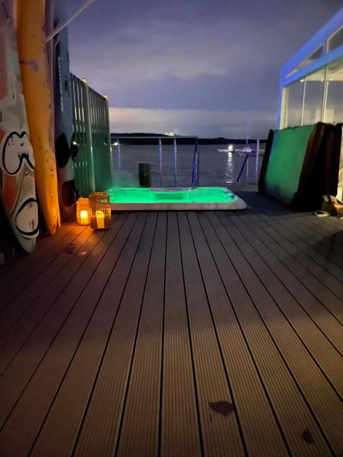 Seehaus Pippa Mit Sauna And Whirlpool Direkt Am See Mucheln Kültér fotó